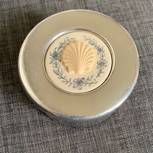 Vintage English Pewter Shell Trinket Box Comoy’s of London
